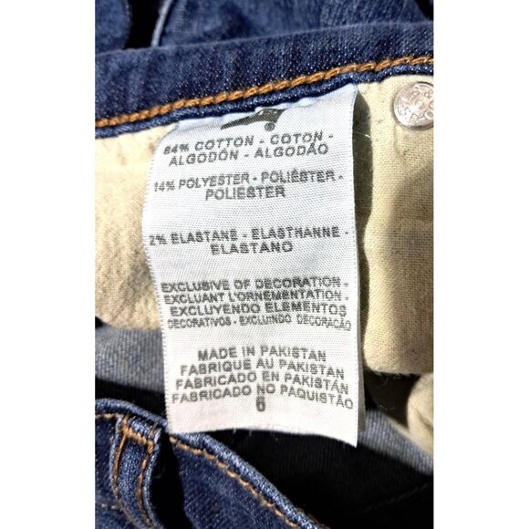 Levis Womens 512 Perfectly Slimming Straight Leg Capri Denim Jeans Size 8 Made I - Picture 3 of 11